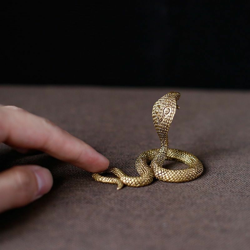 Zodiac Snake Ornaments Pure Copper Cobra Exquisite Boutique Brass