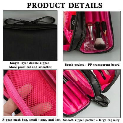 Cosmetic Bag Large Nylon Waterproof Toiletries Organizer Makeup Purse 19*10*7 CM