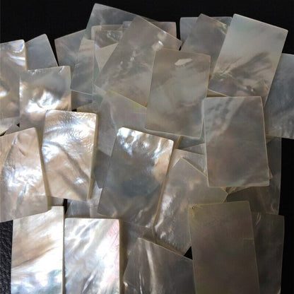 Mother Of Pearl Shell Slice 5Pcs Natural Musical Instruments Inlays 38x20x1.5mm