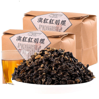 Yunnan Fengqing Dian Hong Kung Fu Black Tea Red Biluo Dian Hong Tea 500g