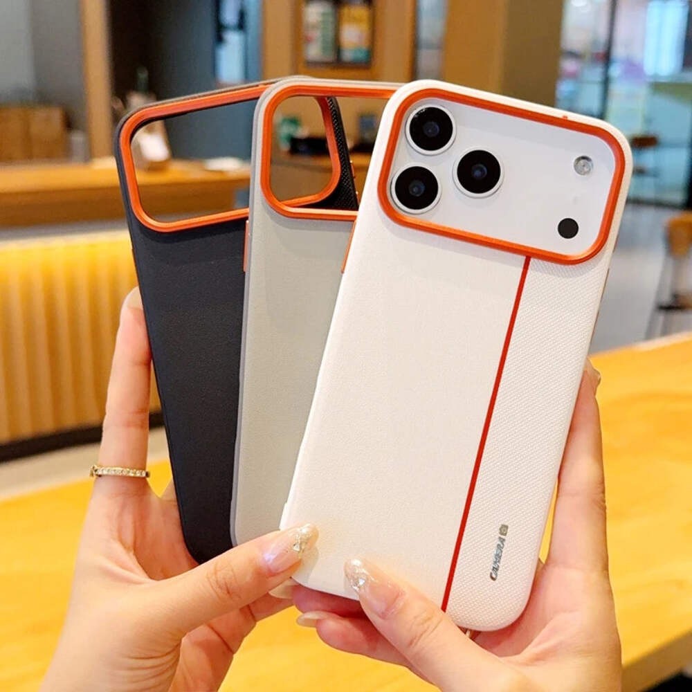 iPhone 17 Pro Max Case – Luxury PU Leather Cover