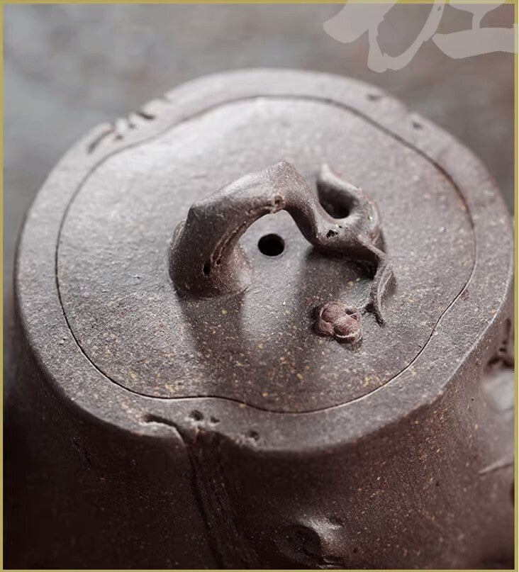 220cc chinese Yixing Handmade Zisha teapot TianQing ShuZhuang Gongfu Hu Tea Pot