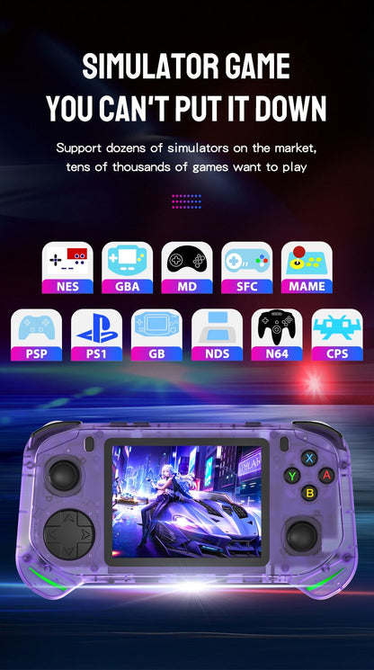 RX6H handheld game console with Linux system and a 3.5-inch high-definition