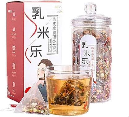 Orange Peel Rose Dandelion Tea Bags,Jasmine Red Date Floral Tea 70g (20bags)