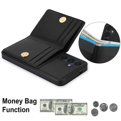 Wallet Case for Samsung Galaxy A16 A26 5G A36 A56 with Card Holder Rotation Ring