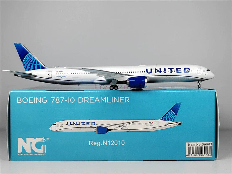 NG Models for UNITED for Boeing B787-10 N12010 DREAMLINER 1:400 Aircraft Model