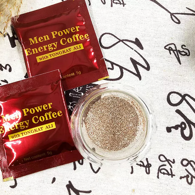 Men Power Energy Coffee Active Instant Black Coffee Maka Ginseng Coffee 5g*20bag