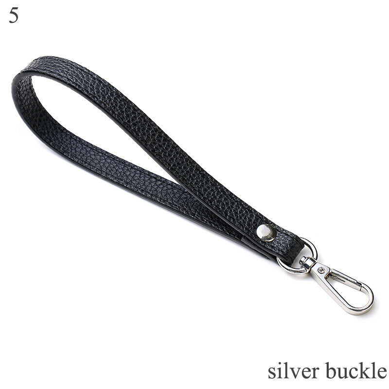 PU Leather Wallet Strap Replaceable Handbag Metal Bag Wrist Strap Key Belt