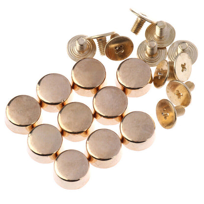 10Pcs Sewing Accessories Tool Handbag Shoulder Bags Bottom Studs Rivets Screfp