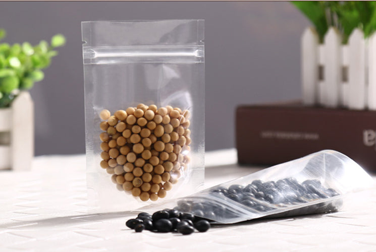 Resealable Stand Up Bags Clear Plastic Self Seal Bag Food Pouches Packaging