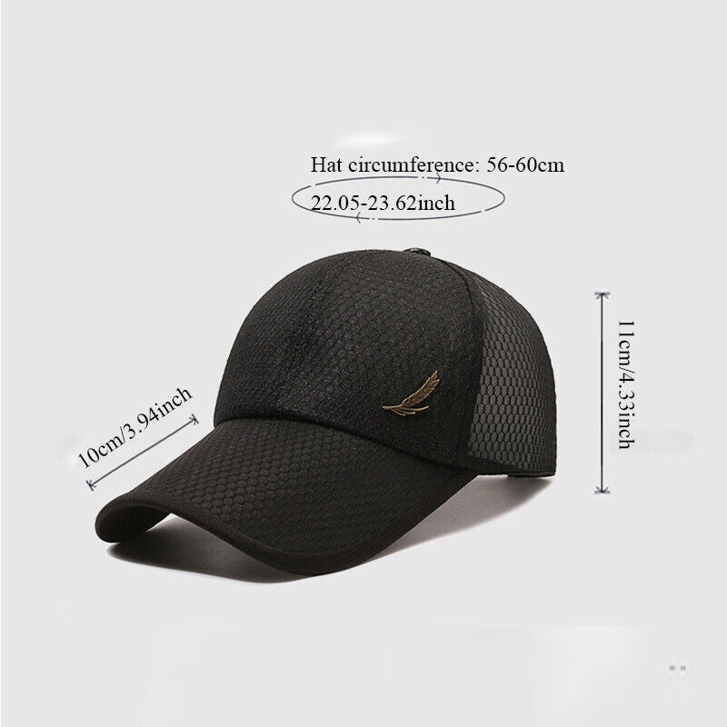 Sun Hat Adjustable Mesh Cap Quick Dry Baseball Cap Casual Summer Breathable