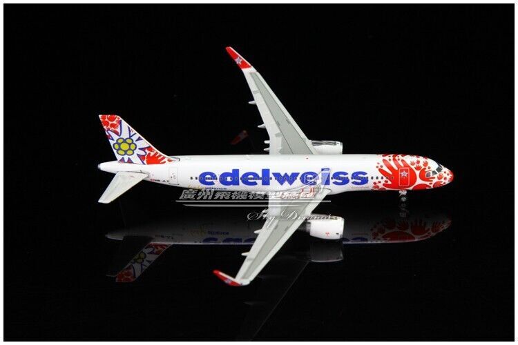 1:400 Phoenix Edelweiss AIRBUS A320 Passenger Airplane Diecast Aircraft Model