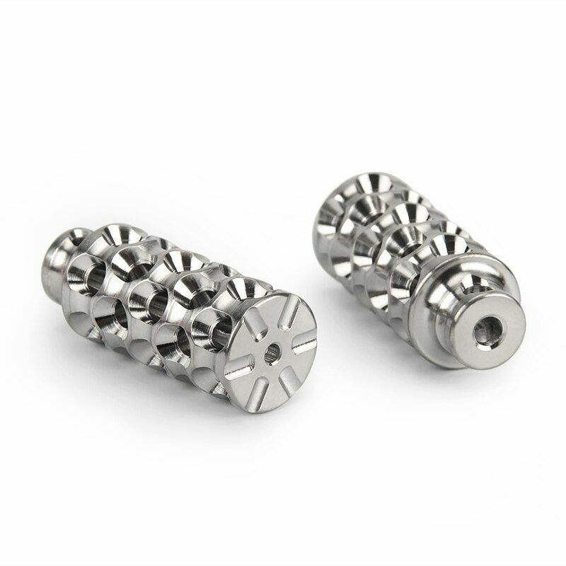 1PCS Hollow Titanium Alloy Beads Umbrella Rope DIY Pendant Paracord Accessories