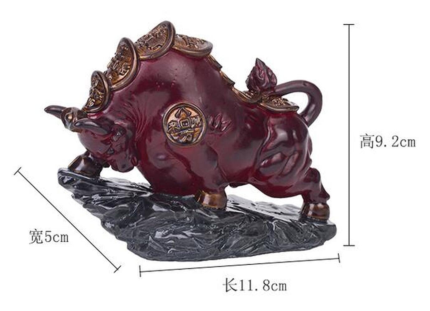 11.8cm Creative Tradition Resin Cow Color Changing Tea Pet Tea Set Tea Ornament