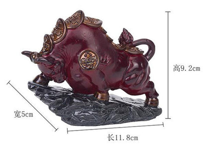 11.8cm Creative Tradition Resin Cow Color Changing Tea Pet Tea Set Tea Ornament