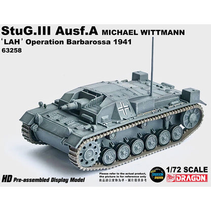 1/72 German Panzer III Assault Gun Type A Tank France 1941 Model