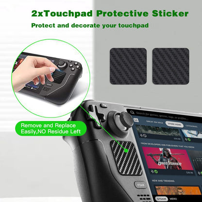 DIY Game Joystick Protective Film Sticker Type-C Adapter Kit for Steam Deck