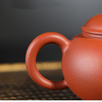 Handmade Tea Pot Shuiping Level Pot Marked 7 Infuser Holes Real Yixing Zhu Clay