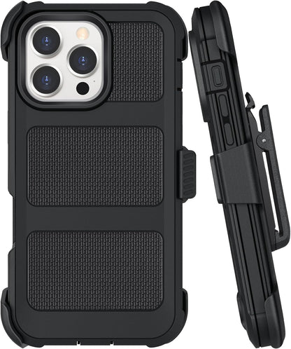 Belt Clip Holster Compatible with Iphone 16 Pro Max Defender Case with 360° Rota