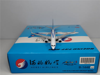 1:400 JC Wings HEBEI AIRLINES BOEING B737-800 Passenger Airplane Diecast Model