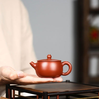 100ml Chinese Tea Pot Real Yixing Zisha Dahongpao Clay Marked Handmade Pot New