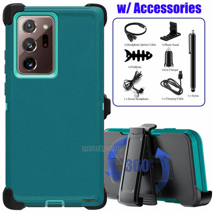 For Samsung Galaxy Note20 Ultra 5G Belt Holster Case Phone Cover + Accessories