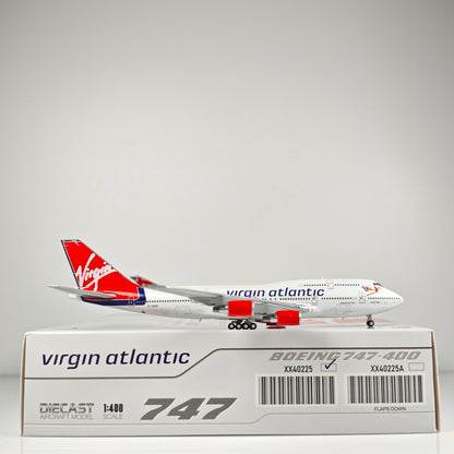 1:400 JC Wings Virgin Atlantic Boeing 747-400 Airplane Diecast Aircraft Model