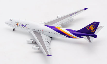 JC Wings THAI FOR BOEING B747-400 HS-TGT FLAPS DOWN 1/400 Plane Pre-built Model