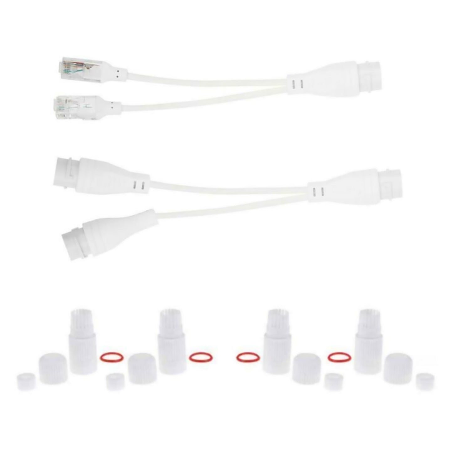 1 to 2 Adapter Network Splitter Poe Switch Connector Rj45 Synthesizer Separator