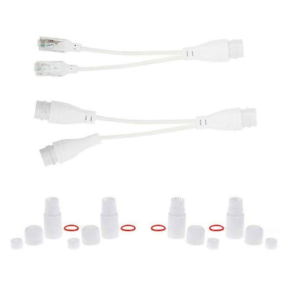 1 to 2 Adapter Network Splitter Poe Switch Connector Rj45 Synthesizer Separator