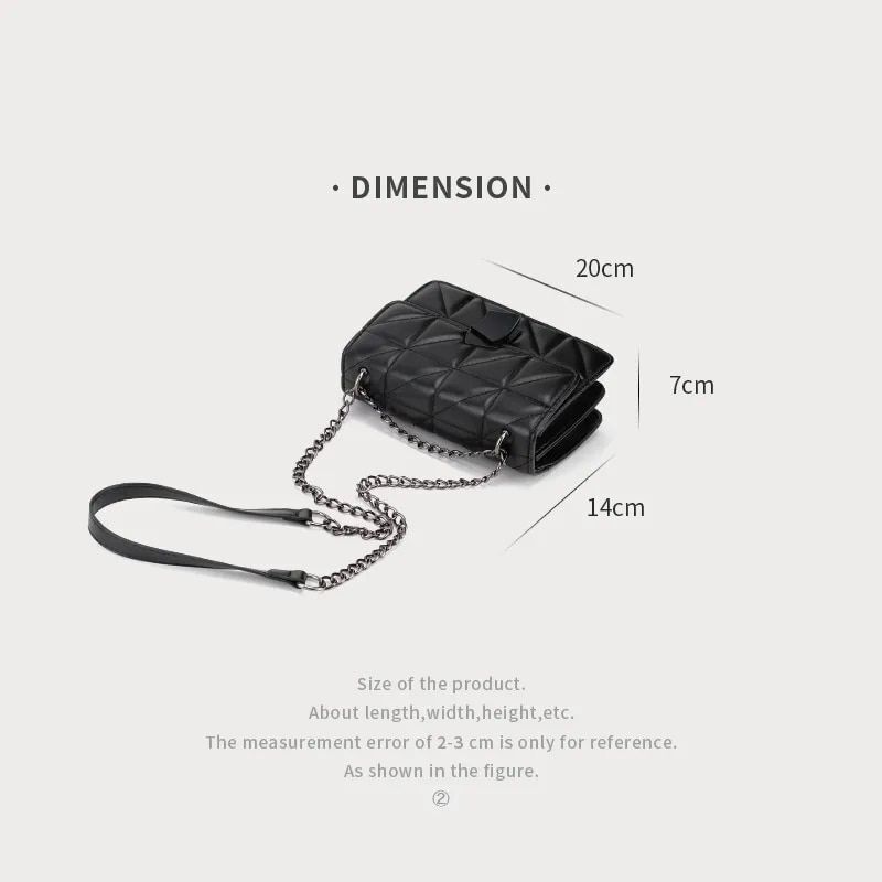 Luxury Bag Handbag Rhombic Crossbody Chain Messenger Shoulder Bag 20*7*14 CM 1PC