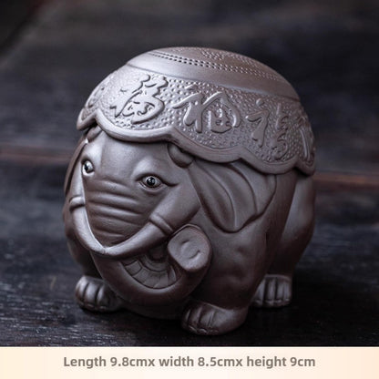 Elephant Purple Sands Tea Pet Tea Strainer 9.8cm Kung Fu Tea Set Tea Ceremony