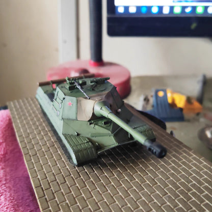 Homemade 1/72 Soviet Union Project 268 Tank Finished Model Static Ornament