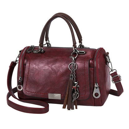 Ladies Faux Leather Shoulder Bag Tote Purse Handbags Messenger Crossbody Satchel