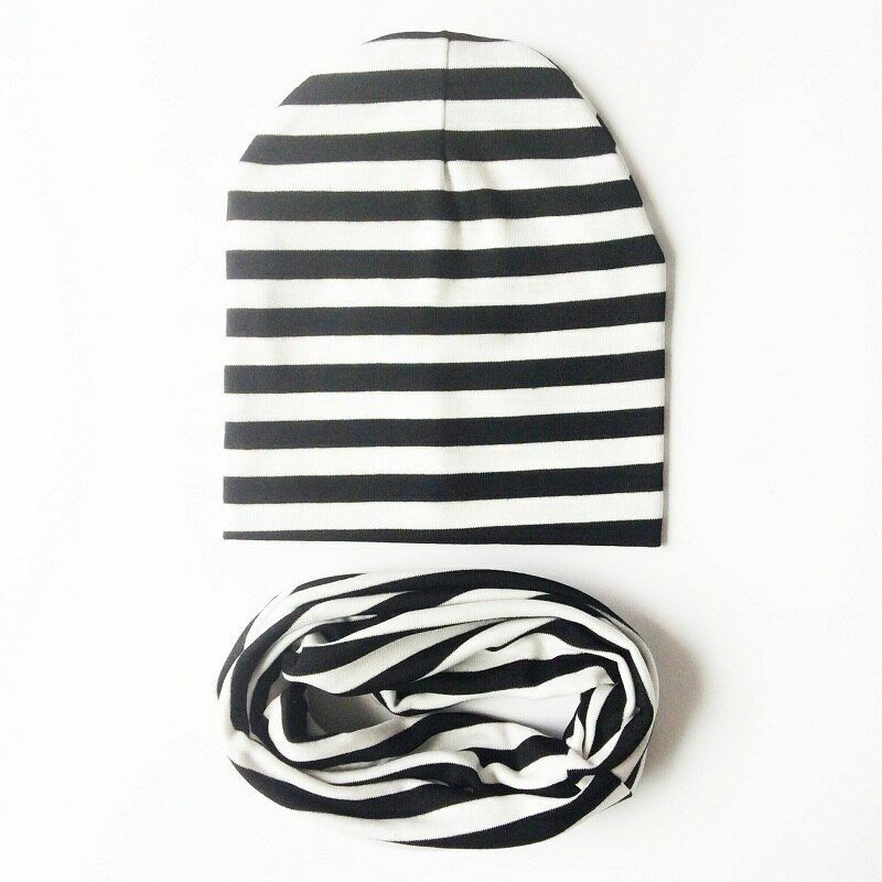 Baby Hats Winter Spring Scarf Sets Cotton Boy Girl Caps Kids Bonnet Beanie Cap