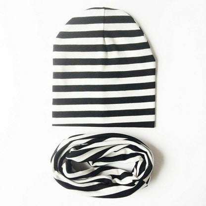 Baby Hats Winter Spring Scarf Sets Cotton Boy Girl Caps Kids Bonnet Beanie Cap