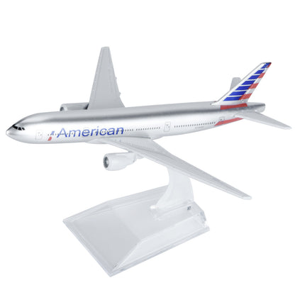 16cm American B777 Model Plane 1:400 Alloy Simulation Airliner Aircraft Model M