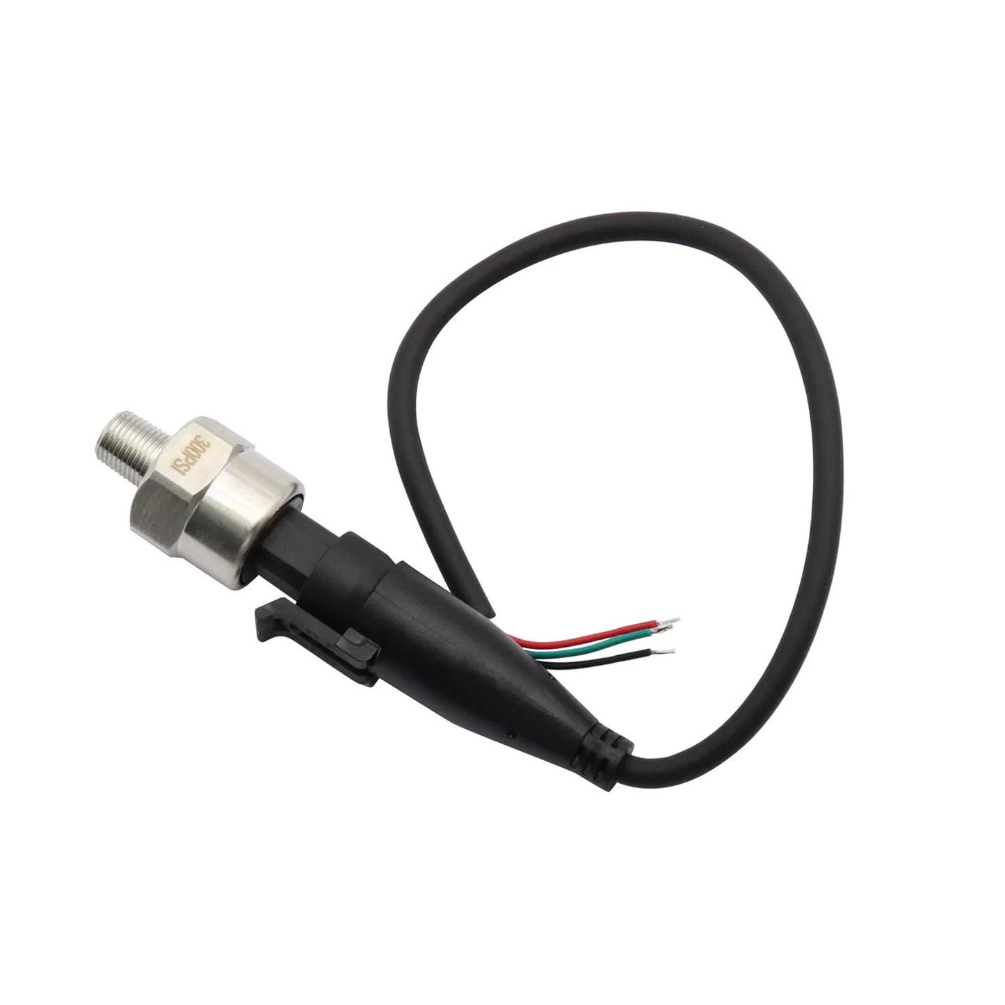 UNIVERSAL 5V PRESSURE TRANSDUCER SENDER 300 PSI OIL FUEL AIR WATER W/ CONNECTOR