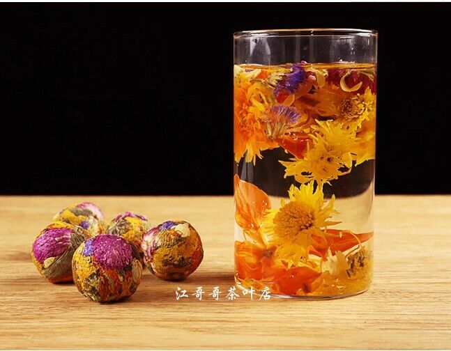 Premium Imperial Handmade Dried Flower Ball Tea Yunnan Pearl Flower Tea-