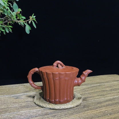 Chinese Yixing Zisha Clay Handmade Exquisite Teapot（一捆竹 底款：朱可心）