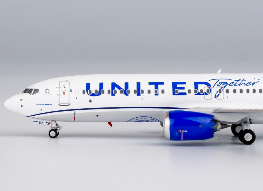 1:400 NG Model UNITED BOEING 737 MAX 8 Passenger Airplane Diecast Aircraft Model