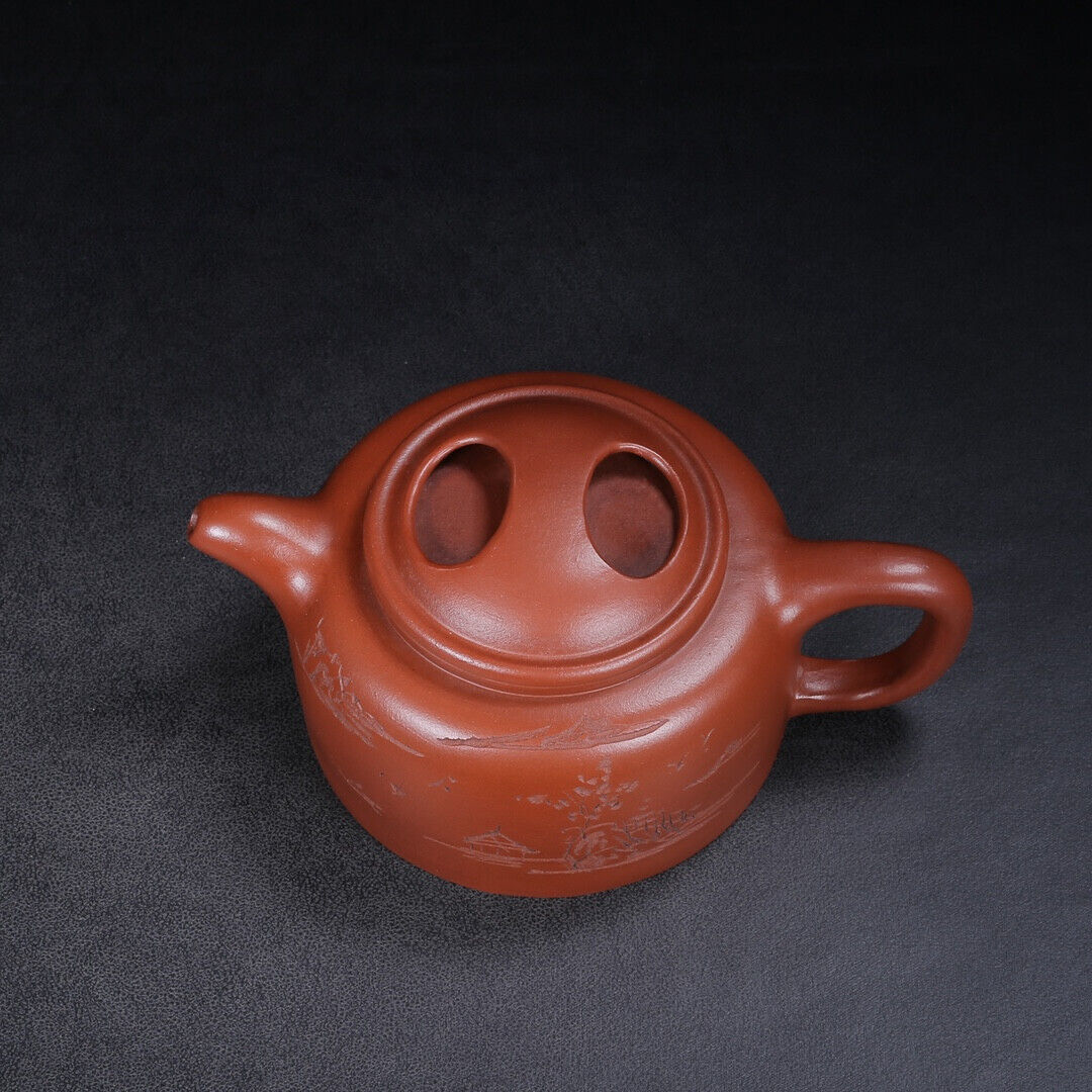 Chinese Yixing Zisha Clay Handmade Exquisite Teapot （牛盖 底款：顾景舟）