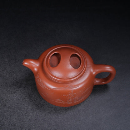 Chinese Yixing Zisha Clay Handmade Exquisite Teapot （牛盖 底款：顾景舟）