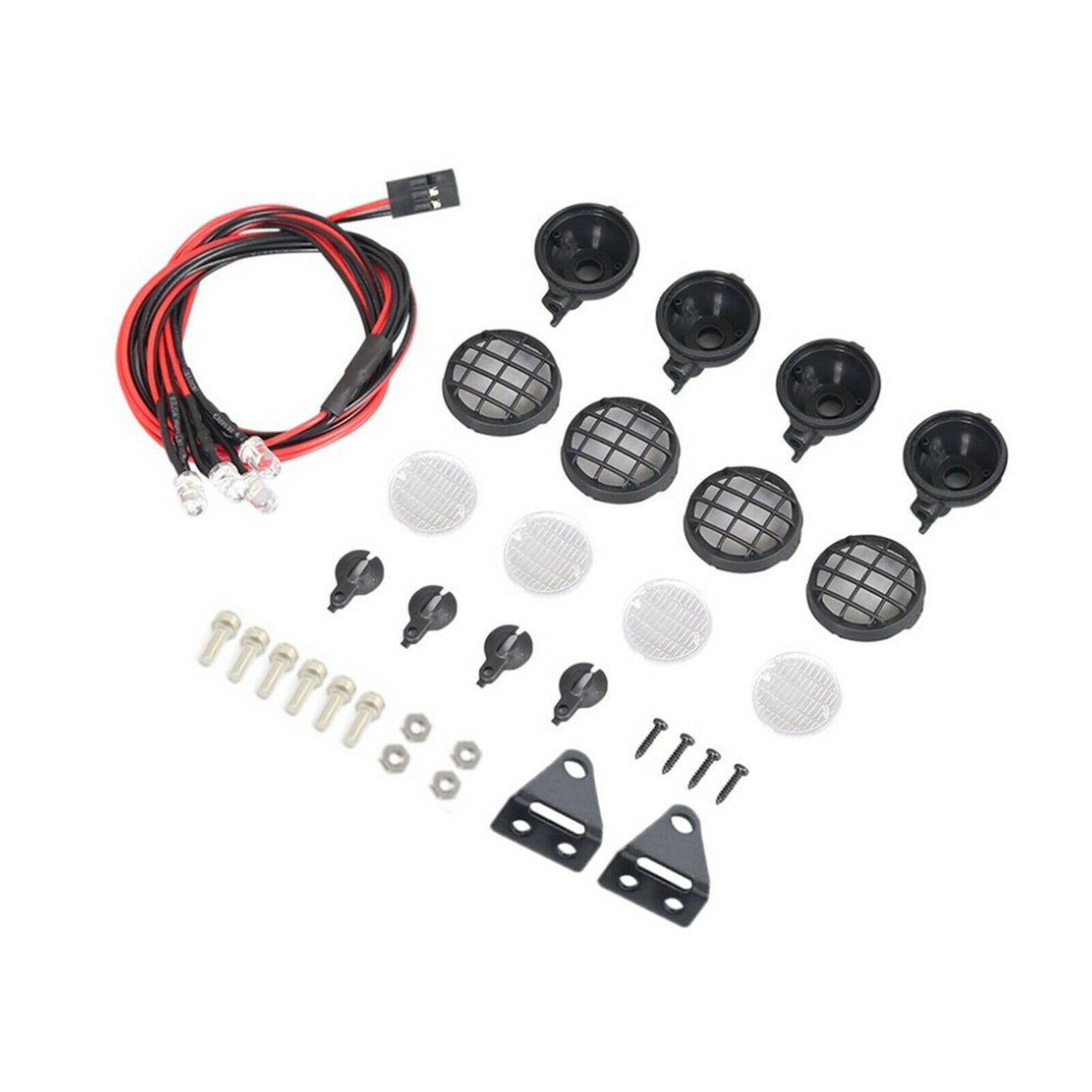 Roof Light Bar Headlight For Axial SCX24 AXI00001 1/24 RC Car Buggy Parts