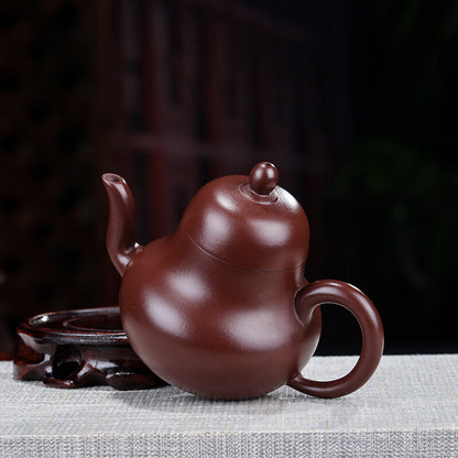 China Yixing Zisha Pottery Purple Zhu Clay Handmade Mesh Teapot 思婷