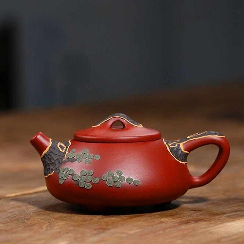 Kung Fu Tea Set and Teapot Yixing Tea Pot Filter Handmade Purple Clay Teaware