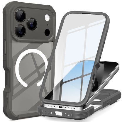 For iPhone 17/17Pro/ 17Air/17Pro Max Anti-slip Edge Tempered Glass Phone Case
