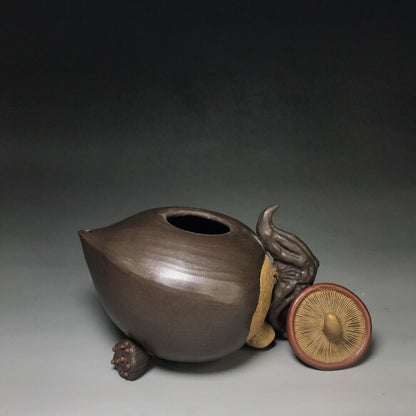 Chinese Yixing Zisha Clay Handmade Exquisite Teapot （百果壶 底款：陈鸣远）