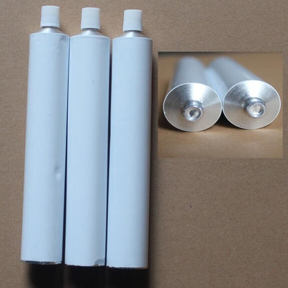 Empty Toothpaste Tubes 10ml Aluminum Storage With Caps Refillable Bottles 100Pcs