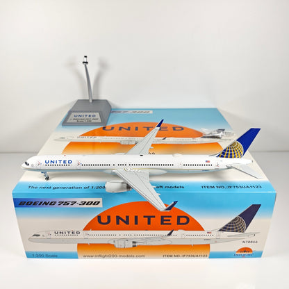 1:200 InFlight United B757-300 N78866 Passenger Airplane Diecast Plane Model
